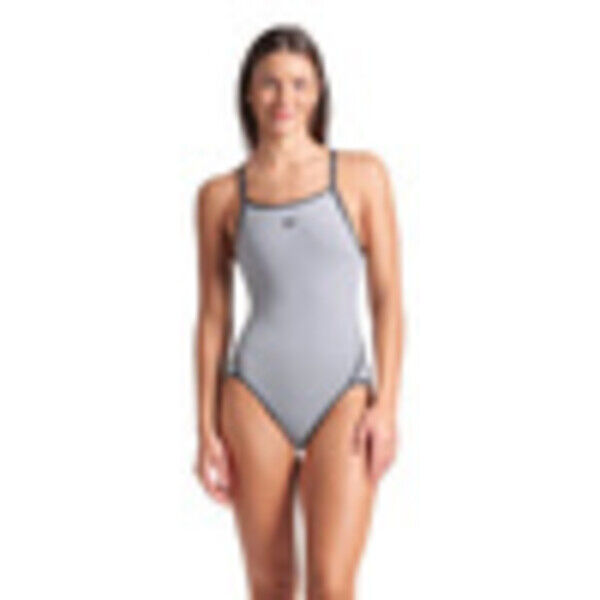 Damski strój kąpielowy jednoczęściowy Arena Women's Icons Super Fly Back Solid Sea Foam-Asphalt 005036550