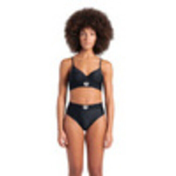 Strój kąpielowy damski Arena Women's Logo Tape Bikini Bandeau Black 007061500