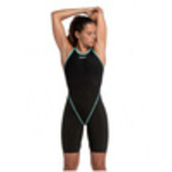 Strój startowy damski Arena Women's Powerskin Primo Sl Close Back Black Teal 007767100