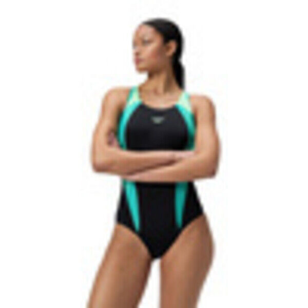 Strój kąpielowy jednoczęściowy damski na basen Speedo Laneback Greem 8-00305416569