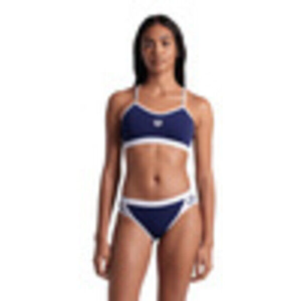 Strój kąpielowy damski Arena Women's Icons Bikini Cross Back Solid Navy-White 005037710