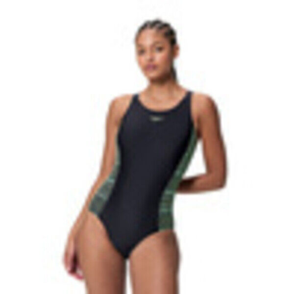 Strój kąpielowy jednoczęściowy damski Speedo Placement Medalist Black 8-005285003