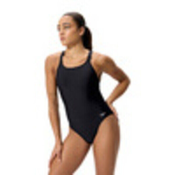 Strój kąpielowy jednoczęściowy damski Speedo Solid Leaderback Black 8-A000075002