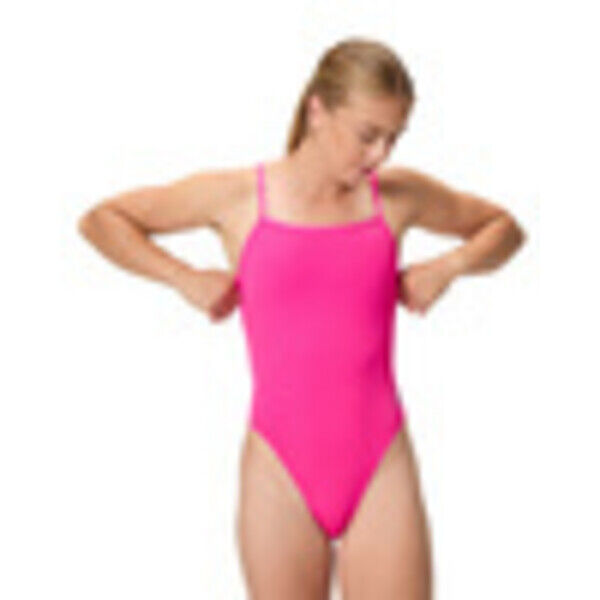 Strój kąpielowy jednoczęściowy damski Speedo Solid Web Back Pink 8-004398002