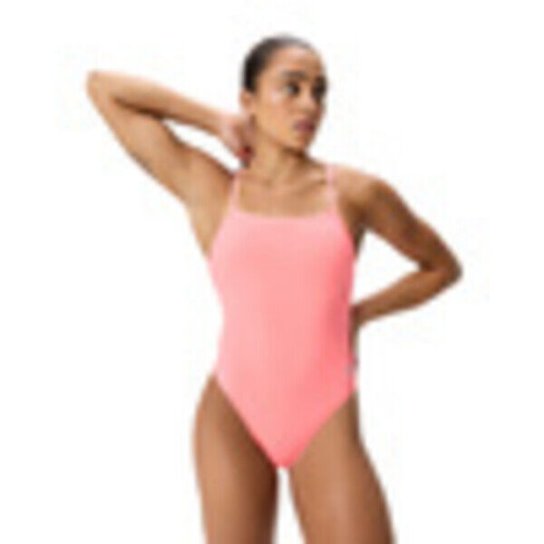 Strój kąpielowy jednoczęściowy damski Speedo Solid Web Back Light Orange 8-004398004