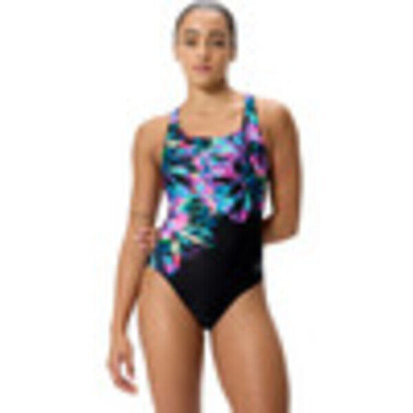 Strój kąpielowy jednoczęściowy damski Speedo Placement Powerback Black 8-005325002