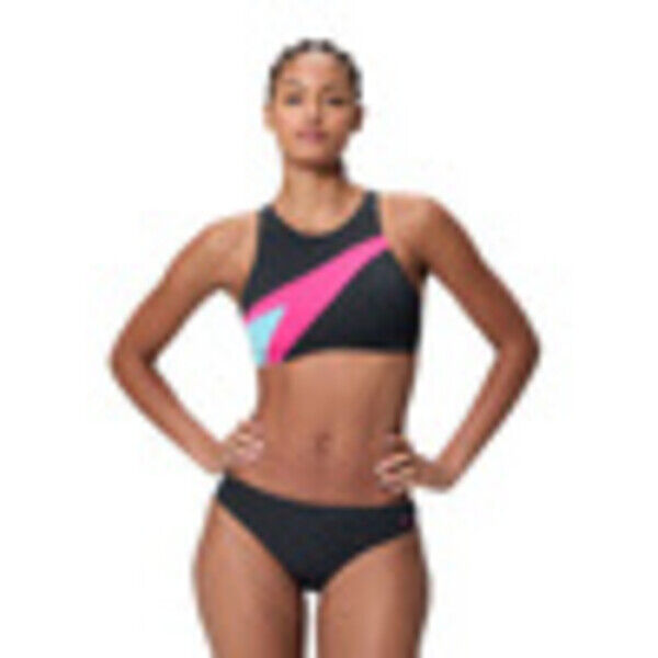 Strój kąpielowy dwuczęściowy damski Speedo Hyperboom Butterfly Black 8-A000105003