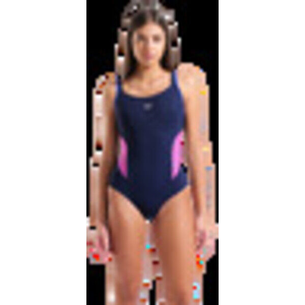 Strój kąpielowy damski Arena Ada Swimsuit Strap Back Navy Multi Bright Blue 011840705