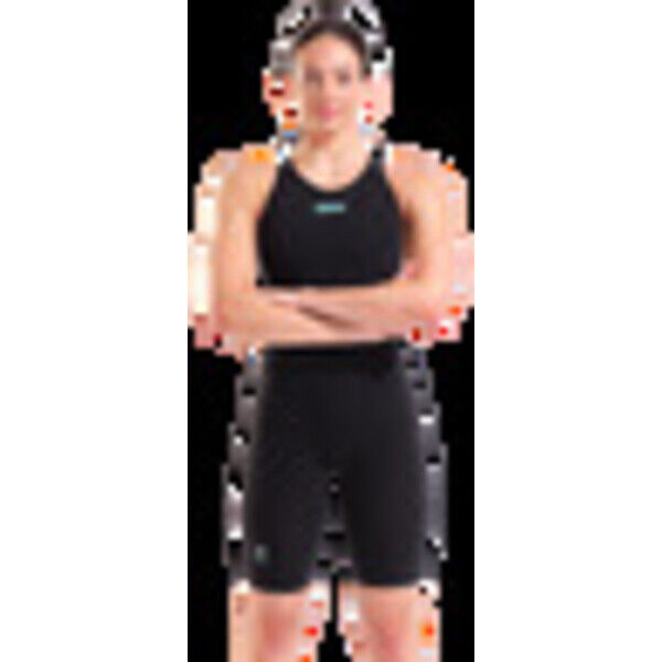 Strój startowy pływacki damski Arena Powerskin Carbon Air3 Open Back Black Teal 009956100