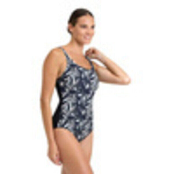 Strój kąpielowy damski Arena Women's Bodylift Francy Wing Back Black White Multi 006044510