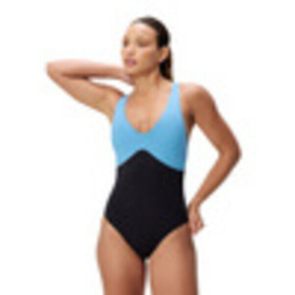 Strój kąpielowy jednoczęściowy damski Speedo Sculpture Butterfly Black Blue 8-A000226004