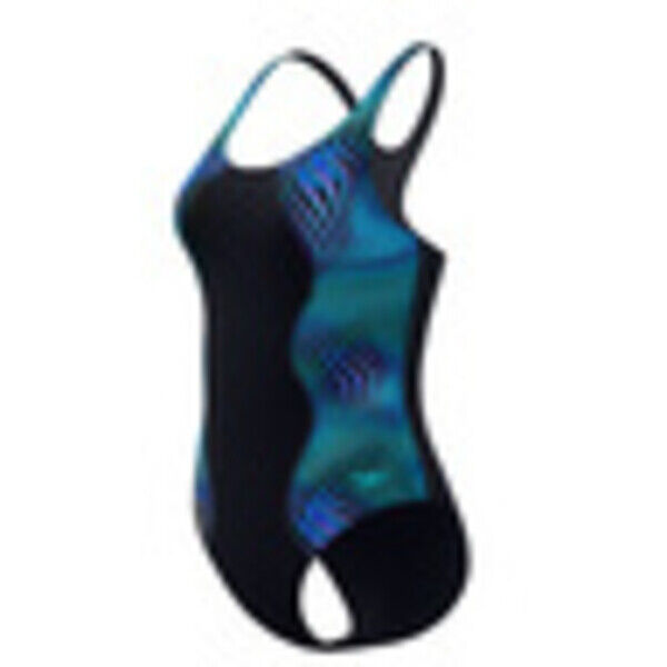 Strój kąpielowy jednoczęściowy damski Speedo Print Medalist Black 8-A000266002