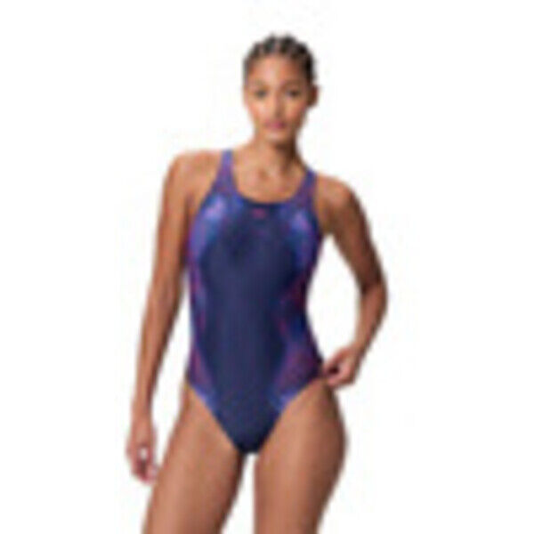 Strój kąpielowy jednoczęściowy damski Speedo Print Medalist Navy 8-A000266003