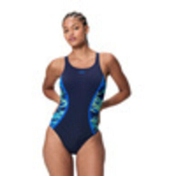 Strój kąpielowy jednoczęściowy damski Speedo Hyperboom Splice Navy 8-A000247003