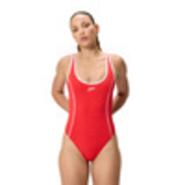 Strój kąpielowy jednoczęściowy damski Speedo Texture Bound Scoop Red 8-A000108003