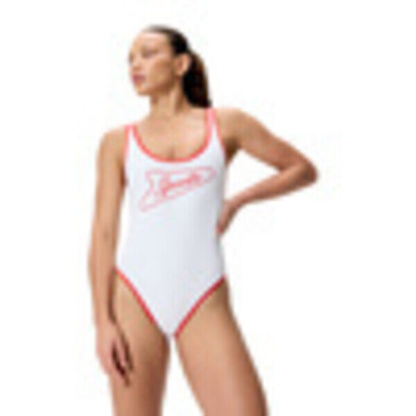 Strój kąpielowy jednoczęściowy damski Speedo Solid Bound Scoop White 8-005050003
