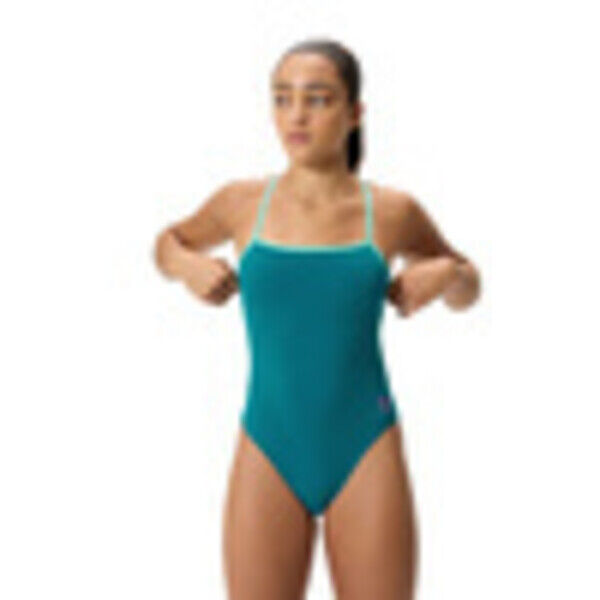 Strój kąpielowy jednoczęściowy damski na basen Speedo Solid Tri Green 8-005168002