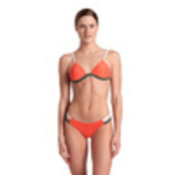Strój kąpielowy damski Arena Women's Pro File Bikini Triangle Calypso Coral Sage White 007040961