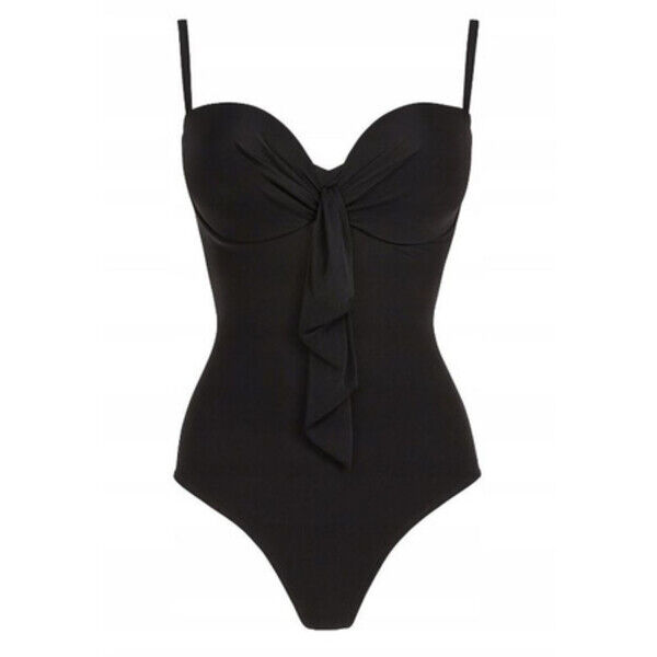Strój kąpielowy damski Arena Women's Monocromo Underwire One Piece Black 007089500
