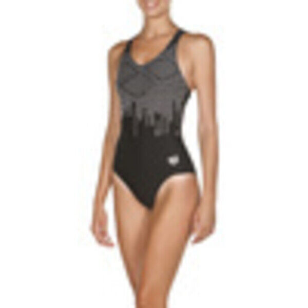 Strój kąpielowy damski jednoczęściowy treningowy Arena Studded Black 001640501