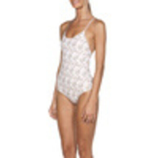 Strój kąpielowy damski jednoczęściowy treningowy Arena Twist Back White 001675941