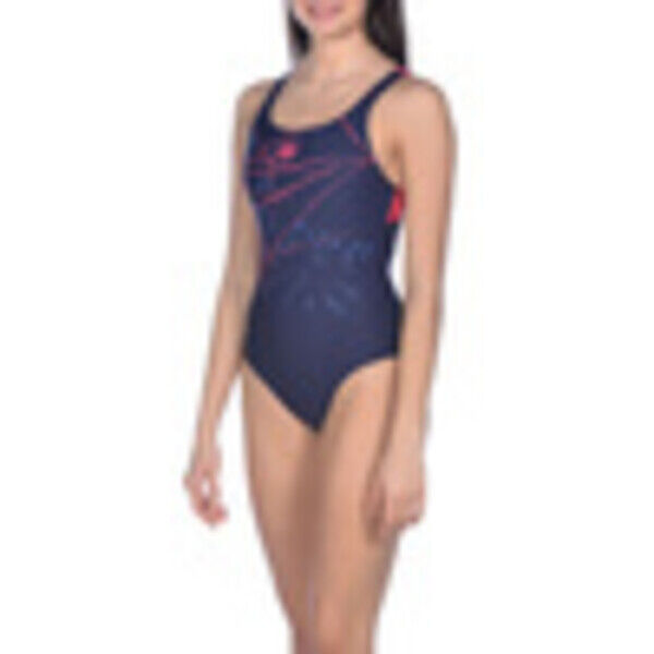 Strój kąpielowy damski jednoczęściowy treningowy Arena Brilliance Navy 002263709
