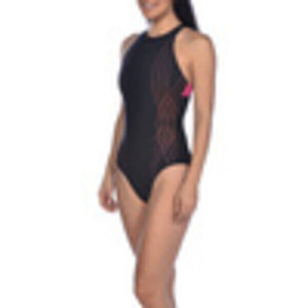 Strój kąpielowy damski jednoczęściowy sportowy Arena Bodylift Elisa Black 002335500
