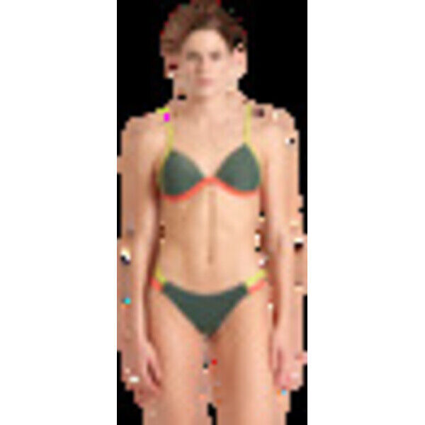 Strój kąpielowy damski Arena Women's Pro File Bikini Triangle Sage Calypso Coral Soft Green 007040696