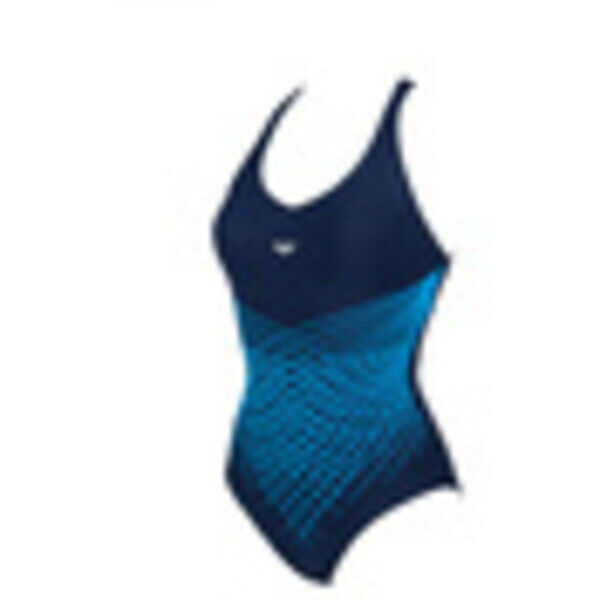 Strój kąpielowy damski modelujący Arena Women's Bodylift Maia Criss Cross Back Navy Bright Blue 001937707