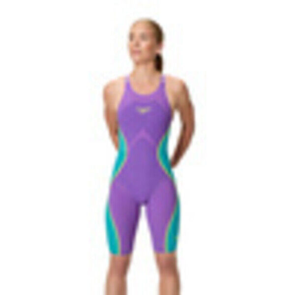 Strój startowy pływacki damski Speedo LZR Valor 2.0 Open Back Purple 8-15859004
