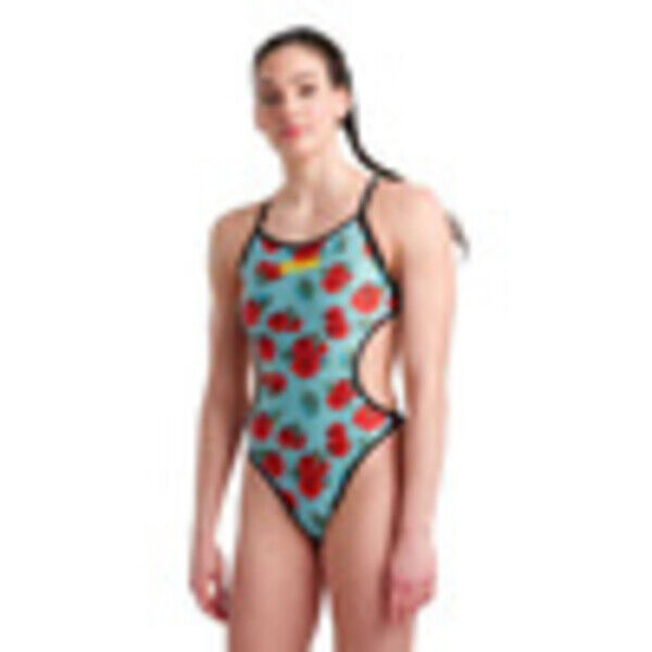 Strój kąpielowy damski Arena Women's Rule Breaker Hooked Rev Swimsuit Martinica Black Multi 004465850