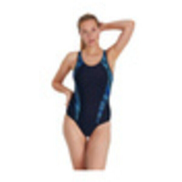 Strój kąpielowy damski Speedo Shaping Laneback Navy 8-12891H132