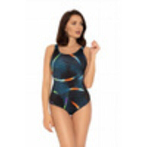 Strój kąpielowy damski jednoczęściowy Self Trends Sport Navy Blue S36PW-2