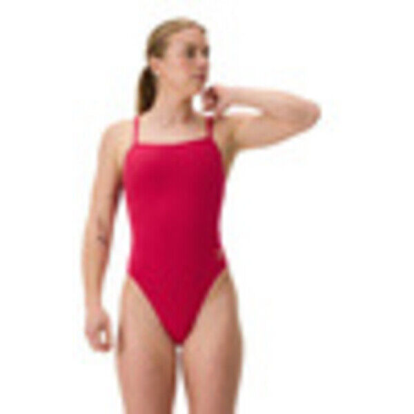 Strój kąpielowy jednoczęściowy damski na basen Speedo Solid Web Back Red 8-00439817784