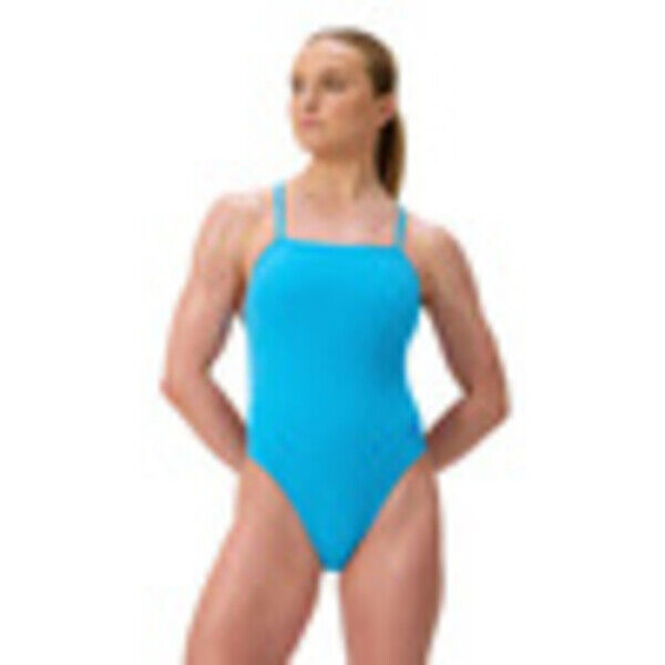 Strój kąpielowy jednoczęściowy damski na basen Speedo Solid V-Back 2.0 Blue 8-00477316553