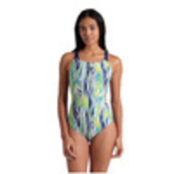 Strój kąpielowy damski Arena Women's Water Bloom Swim Pro Back Black River 007217157