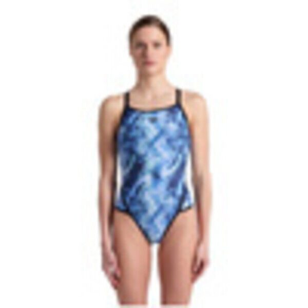 Strój kąpielowy damski Arena Women's Pacific Superfly Back Black Blue 007151580