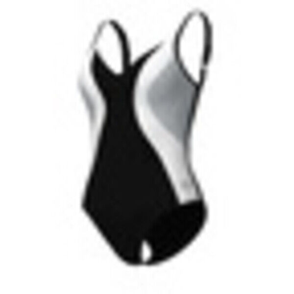 Strój kąpielowy damski Arena Women's Bodylift Roberta Soft U Back Black White Ice 008121515