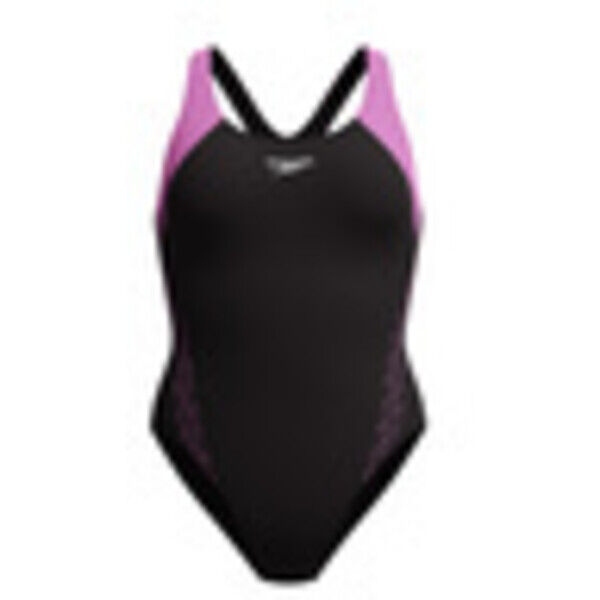 Strój kąpielowy damski Speedo HyperBoom Racerback Black Pink 8-00372515357