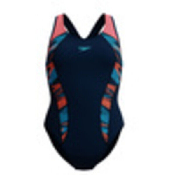 Strój kąpielowy na basen damski Speedo Placement Laneback Navy 8-00305418176