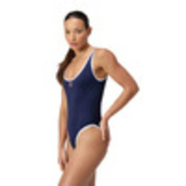 Strój kąpielowy jednoczęściowy damski na basen Speedo Solid Scoop Navy 8-00505001529