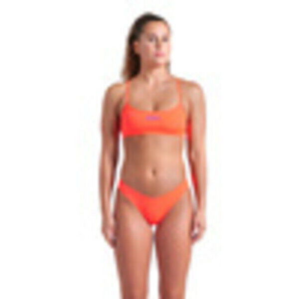 Damski strój kąpielowy dwuczęściowy na basen bikini Arena Bandeau Orange 008818366