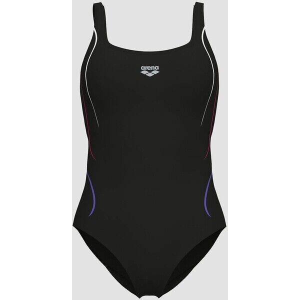 Strój pływacki jednoczęściowy damski arena Ludovica Soft Curve Back black/black multi