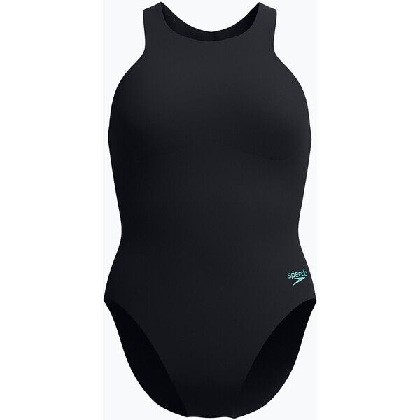 Strój pływacki jednoczęściwoy damski Speedo Racer Zip with Built in Swim Bra anthracite anthracite