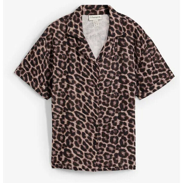 bonprix Bluzka oversize z przewiewnego muślinu z czystej bawełny 3518636202-960885