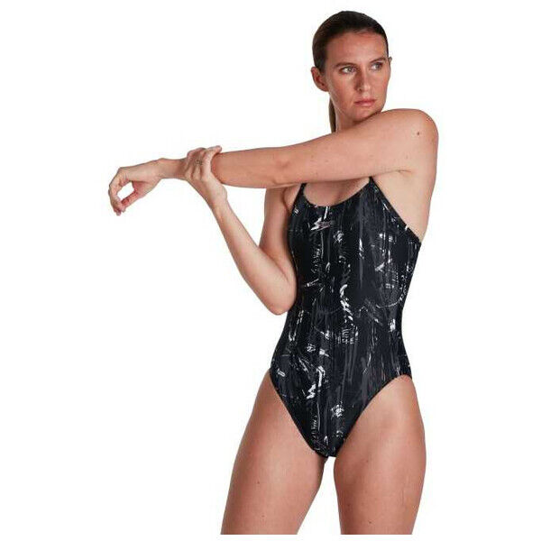 Strój kąpielowy damski Speedo Allover Rippleback Black 8-08361H223