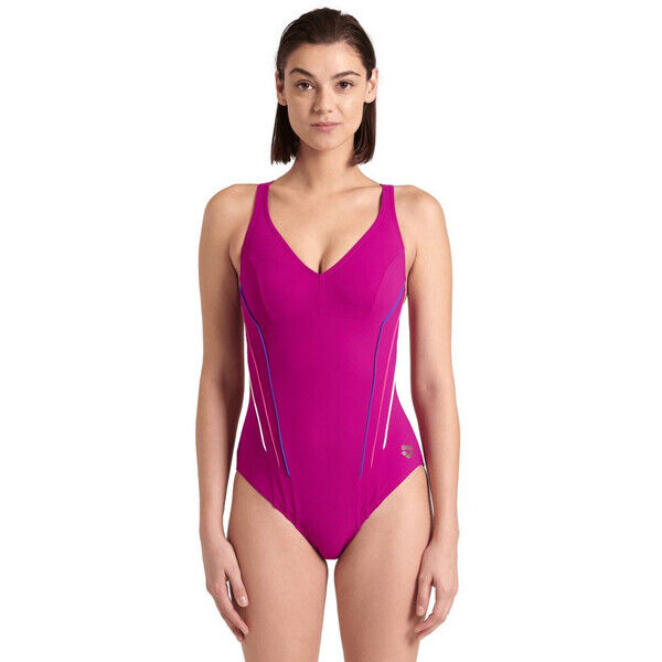 Strój kąpielowy damski Arena Women's Bodylift Marina Grape Violet Bright Blue 006055989