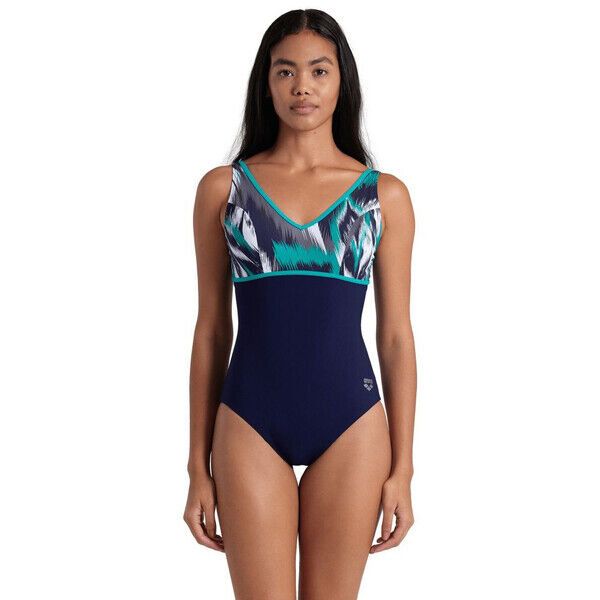 Strój kąpielowy damski Arena Women's Bodylift Jennifer Wing Multi Navy Bali 007111750
