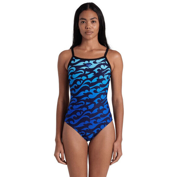 Strój kąpielowy damski Arena Women's Surfs Up Lightdrop Back Black Multi 007224850