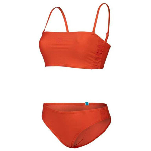 Strój kąpielowy damski Arena Women's Team Stripes Calypso Coral 007055900